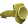 Фантазийный фаллоимитатор Swamp Monster Green Scaly Silicone Dildo - 23,9 см.