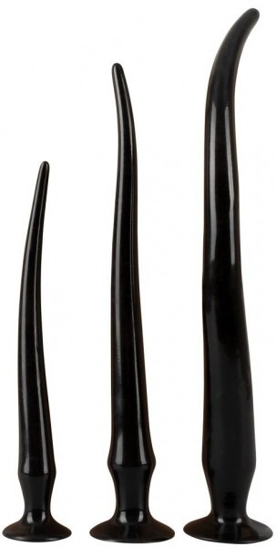 Набор из 3 длинных анальных пробок Super Long Flexible Butt Plug Set