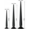 Набор из 3 длинных анальных пробок Super Long Flexible Butt Plug Set