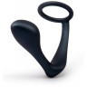 Черное эрекционное кольцо со стимулятором простаты Ringer Cock Ring   Plug