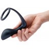 Черное эрекционное кольцо со стимулятором простаты Ringer Cock Ring   Plug