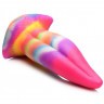 Фантазийный люминесцентный стимулятор-язык Unicorn Kiss Unicorn Tongue Glow-in-the-Dark Silicone Dildo - 21,3 см.