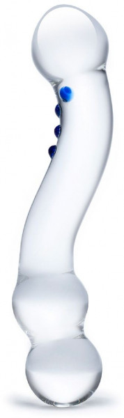 Изогнутый стеклянный стимулятор G-точки Curved G-Spot - 15,2 см.