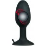 Полая анальная пробка с шариком Small Silicone Plug - 8 см.