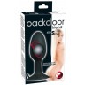 Полая анальная пробка с шариком Small Silicone Plug - 8 см.