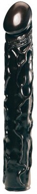 Чёрный фаллоимитатор BIG BONANZA 13 BLACK BUTT PLUG - 33 см.