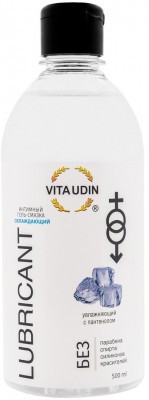 Охлаждающий интимный гель-смазка на водной основе VITA UDIN - 500 мл.