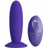 Фиолетовый анальный вибростимулятор Remote Control Vibrating Plug Youth - 11 см.