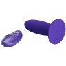Фиолетовый анальный вибростимулятор Remote Control Vibrating Plug Youth - 11 см.