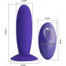 Фиолетовый анальный вибростимулятор Remote Control Vibrating Plug Youth - 11 см.