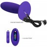 Фиолетовый анальный вибростимулятор Remote Control Vibrating Plug Youth - 11 см.