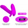 Лиловый мультифункциональный вибратор Remote Control Massager
