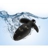 Черная анальная вибропробка Silicone Saddle Plug - 12,1 см.