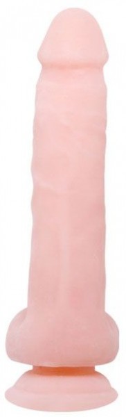 Телесный фаллоимитатор на присоске Super Dildo - 21,5 см.