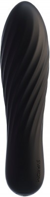 Черная вибропуля Tulip - 10,6 см.