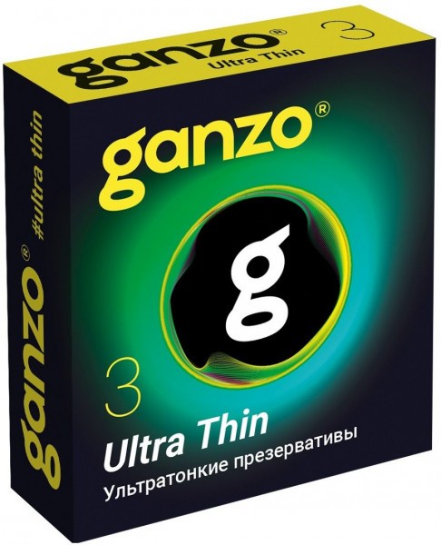 Ультратонкие презервативы Ganzo Ultra thin - 3 шт.