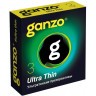 Ультратонкие презервативы Ganzo Ultra thin - 3 шт.