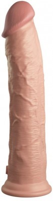 Телесный фаллоимитатор-реалистик King Cock Ellite Dual Density - 28 см.