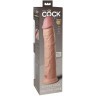 Телесный фаллоимитатор-реалистик King Cock Ellite Dual Density - 28 см.
