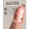 Телесный фаллоимитатор-реалистик King Cock Ellite Dual Density - 28 см.