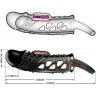 Черная насадка с вибрацией Cecelia - 18,5 см.