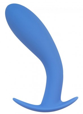Голубая анальная пробка Strong Force Anal Plug - 14 см.