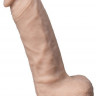 Телесный фаллоимитатор на присоске Real Skin Model 1 - 17,8 см.