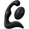 Черный вибромассажер простаты с пультом ДУ Control P-Spot Pro