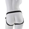 Чёрный с золотом женский страпон Designer Strap-On