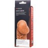 Телесная закрытая насадка с венками Cock Sleeve 006 Size L - 17,6 см.