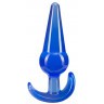 Синяя анальная пробка в форме якоря Large Anal Plug - 12,2 см.
