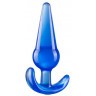 Синяя анальная пробка в форме якоря Large Anal Plug - 12,2 см.