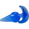 Синяя анальная пробка в форме якоря Large Anal Plug - 12,2 см.