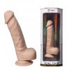 Телесный фаллоимитатор на присоске Real Skin Model 1 - 21 см.