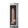 Телесный фаллоимитатор на присоске Real Skin Model 1 - 21 см.