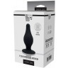 Черный анальный стимулятор DUAL DENSITY PLEASURE PLUG M - 9,3 см.