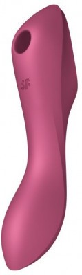Малиновый вакуум-волновой вибростимулятор Satisfyer Curvy Trinity 3