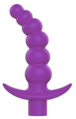 Фиолетовая вибрирующая анальная елочка Sweet Toys - 10,8 см.