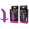 Фиолетовая вибрирующая анальная елочка Sweet Toys - 10,8 см.