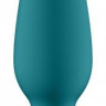 Бирюзовая анальная пробка с вибрацией Satisfyer Plug-ilicious 1 - 13,5 см.