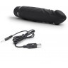 Черный вибратор-реалистик 6.5  Girthy Realistic Vibrator - 19 см.