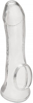 Прозрачная насадка на пенис Transparent Penis Enhancing Sleeve Extension - 15,9 см.