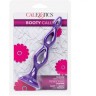 Фиолетовая анальная елочка Silicone Triple Probe - 14,5 см.