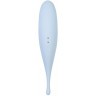 Голубой вакуум-волновой стимулятор клитора Satisfyer Twirling Pro