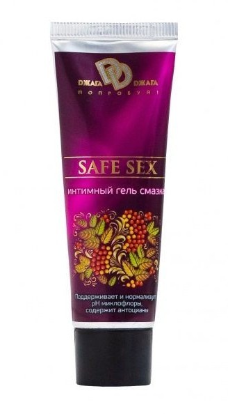 Интимная ухаживающая гель-смазка SAFE SEX - 30 мл.