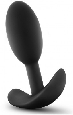 Черный анальный стимулятор Vibra Slim Plug Small - 8,8 см.