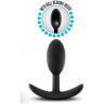 Черный анальный стимулятор Vibra Slim Plug Small - 8,8 см.