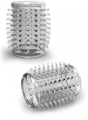 Прозрачная насадка с шипами STAY HARD COCK SLEEVE 01 CLEAR