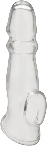Прозрачная насадка для пениса Girthy Penis Enhancing Sleeve Extension - 17,1 см.