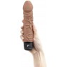 Кофейный вибратор-реалистик 6.5  Girthy Realistic Vibrator - 19 см.